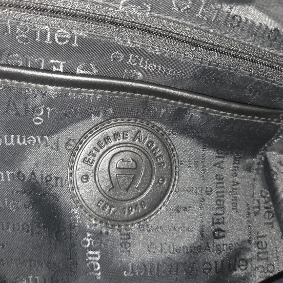 Etienne Aigner Black Logo Tote Bag - Picture 6 of 13